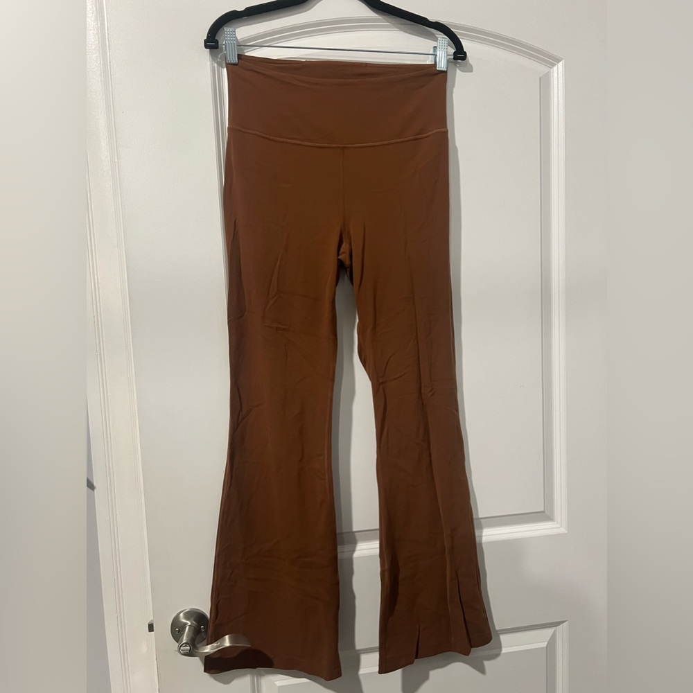 Lululemon brown flare leggings size 8